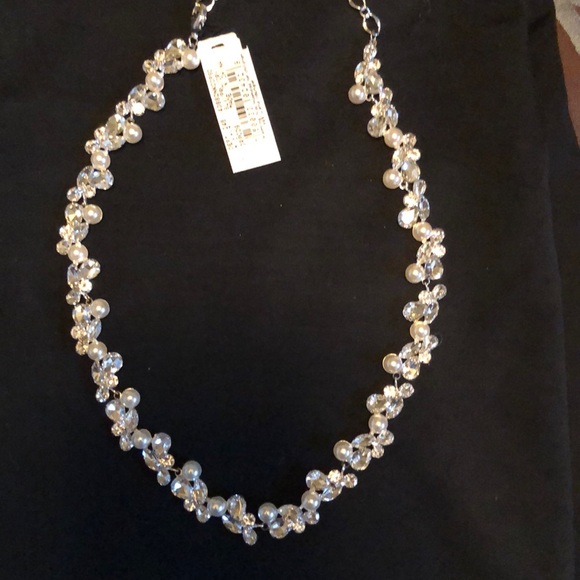 cezanne Jewelry - NWT Cezanne Crystal and Pearl Necklace
